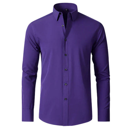 Herren Businesshemd – Slim Fit – Atmungsaktiv – Knitterfrei – Langarm – Button-Down
