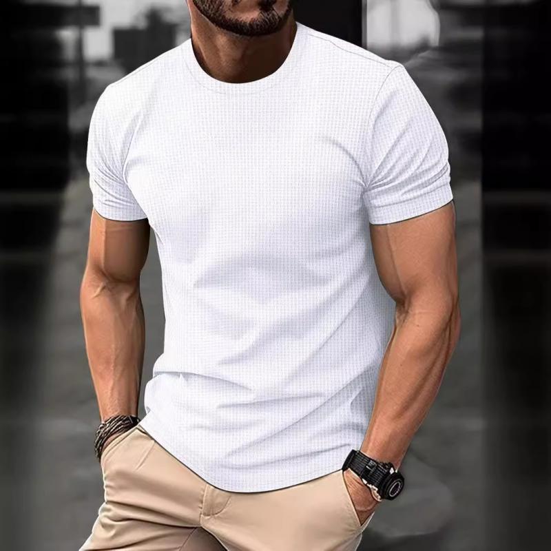 Herren T-Shirt – Slim Fit – Kurzarm – Rundhals – Atmungsaktives Komfortgewebe