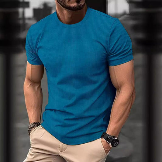 Herren T-Shirt – Slim Fit – Kurzarm – Rundhals – Atmungsaktives Komfortgewebe