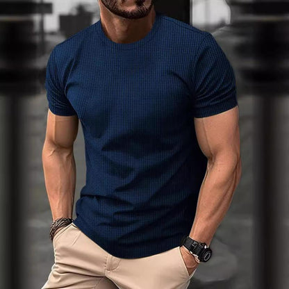 Herren T-Shirt – Slim Fit – Kurzarm – Rundhals – Atmungsaktives Komfortgewebe