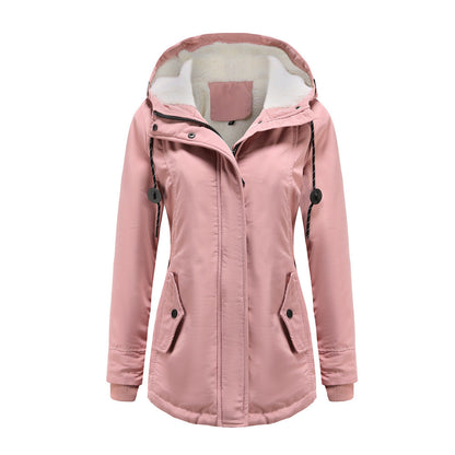Damen Regenjacke – Taillierte Passform – Wasserdicht – Fleecefutter – Mit Kapuze