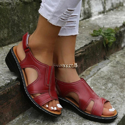 Damen Sandalen – Orthopädisch – Mit Fußgewölbestütze – Verstellbarer Knöchelriemen