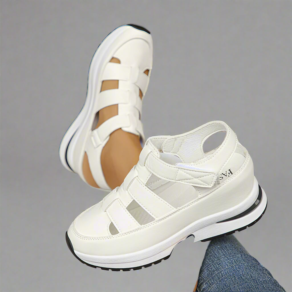 Damen Sandalen – Orthopädisch – Verstellbare Riemen – Gepolsterte Sohle – Bequeme Passform