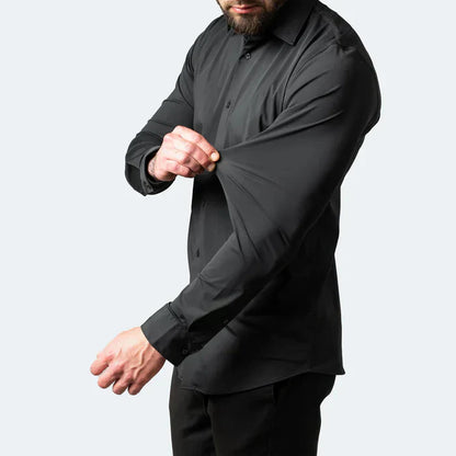 Herren Businesshemd – Slim Fit – Stretch – Bügelfrei – Atmungsaktiver Stoff