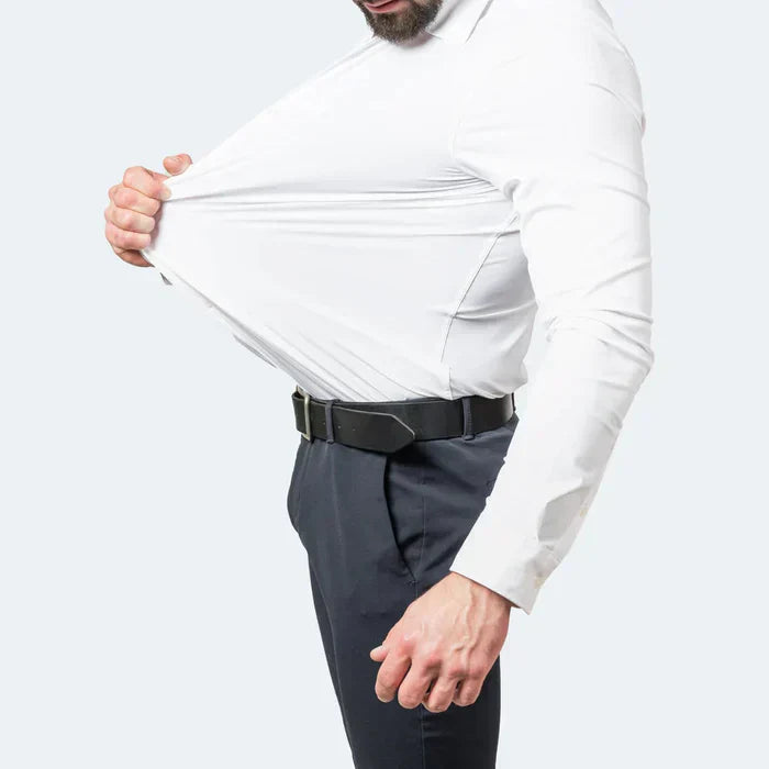 Herren Businesshemd – Slim Fit – Stretch – Bügelfrei – Atmungsaktiver Stoff