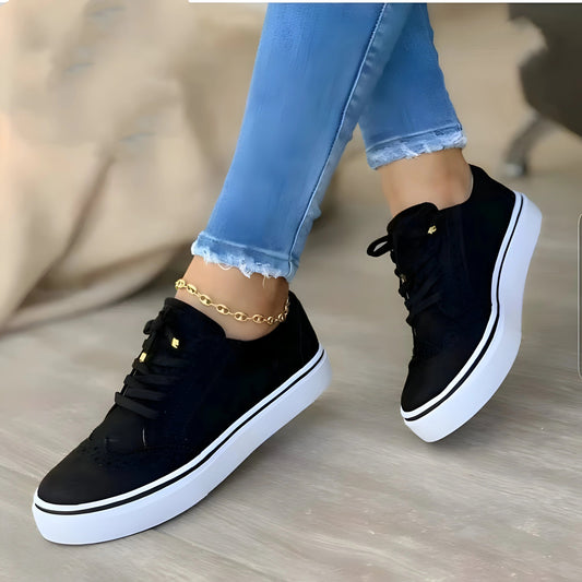 Damen Sneakers – Atmungsaktive Mischung – Komfort Passform – Gepolsterte Sohle